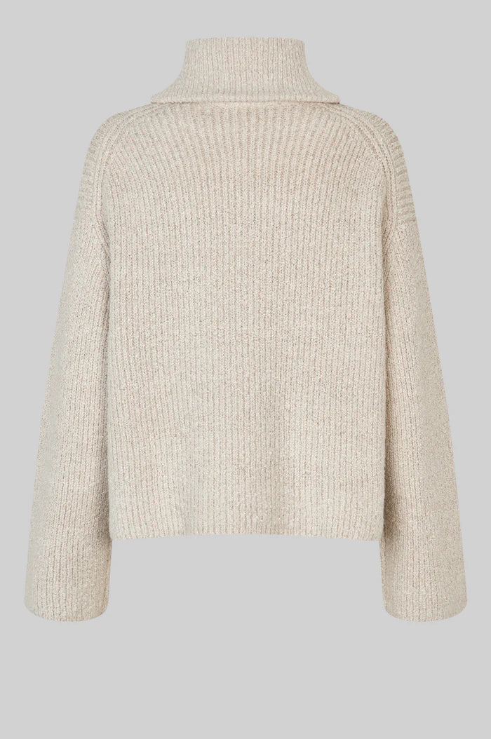 SECOND FEMALE GERDA KNIT ZIP COLLAR