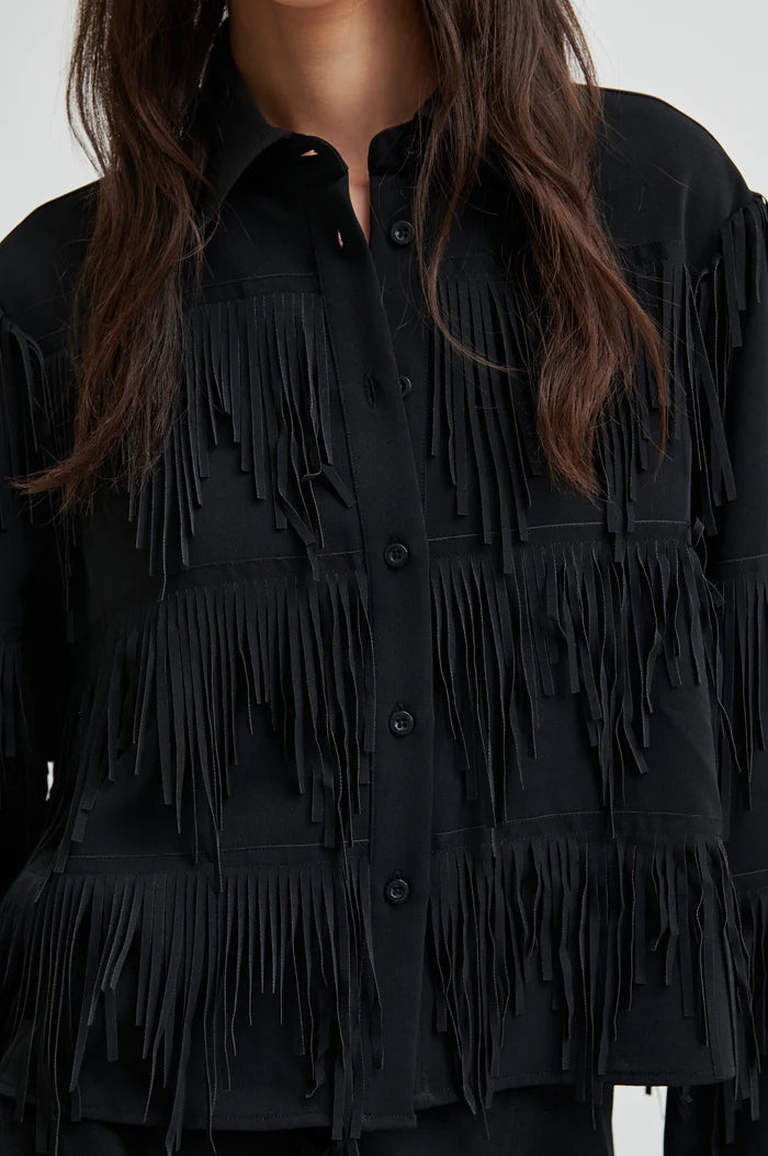 SECOND FEMALE DANCING CROPPED SHIRT BLACK
