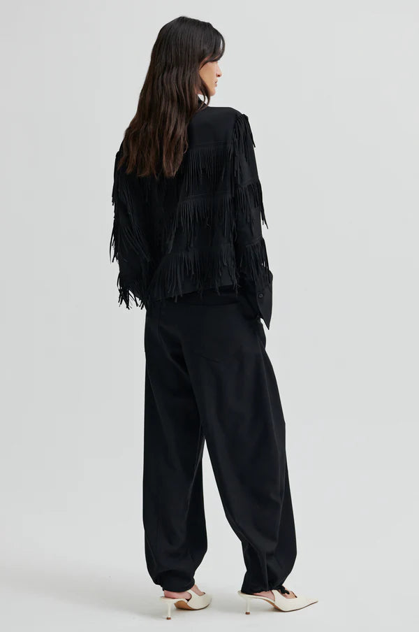 SECOND FEMALE DANCING CROPPED SHIRT BLACK