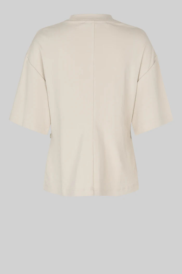 SECOND FEMALE ENORA BROOCH TEE BEIGE - S. LABELS