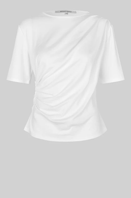 SECOND FEMALE ULINE DRAPE TEE WIT