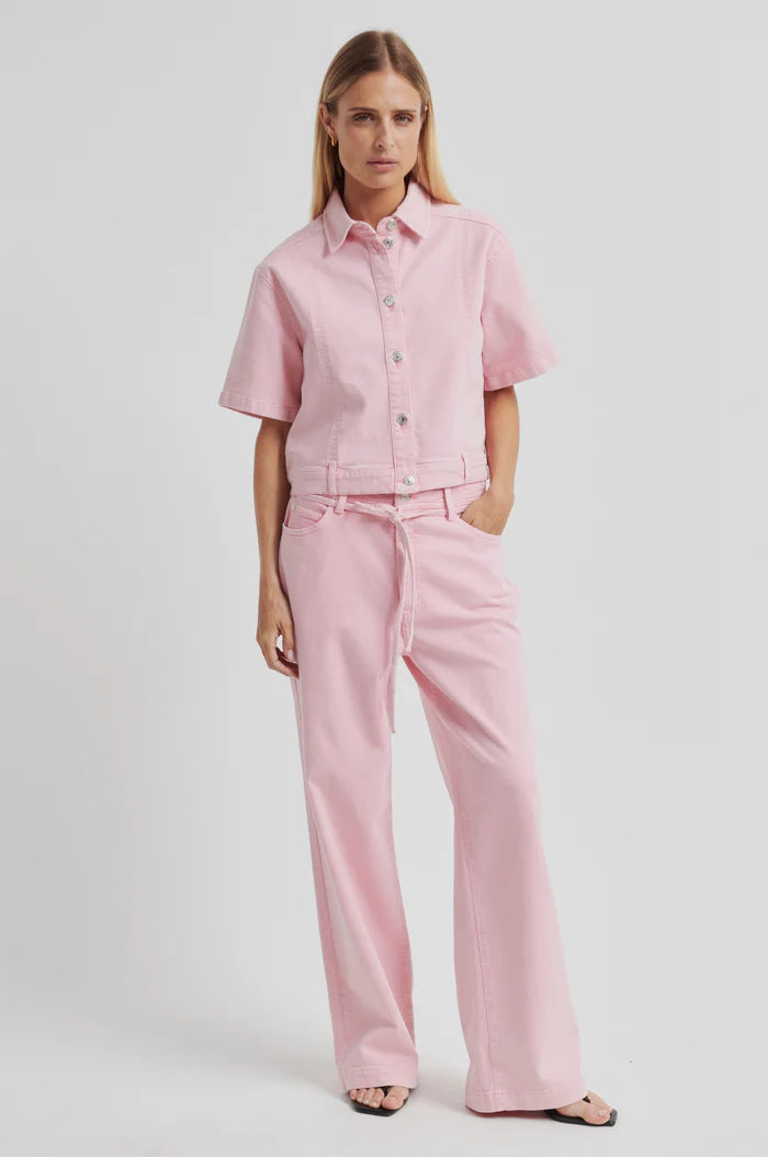 SECOND FEMALE ISELLA DENIM JEANS ROZE - S. LABELS