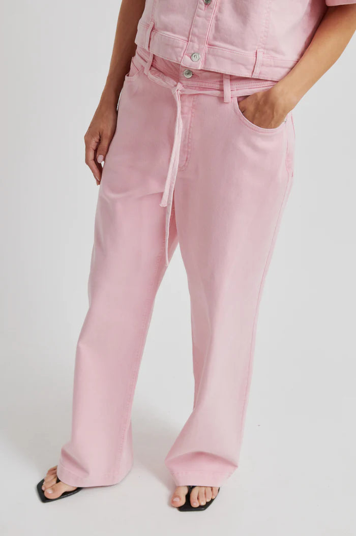 SECOND FEMALE ISELLA DENIM JEANS ROZE - S. LABELS