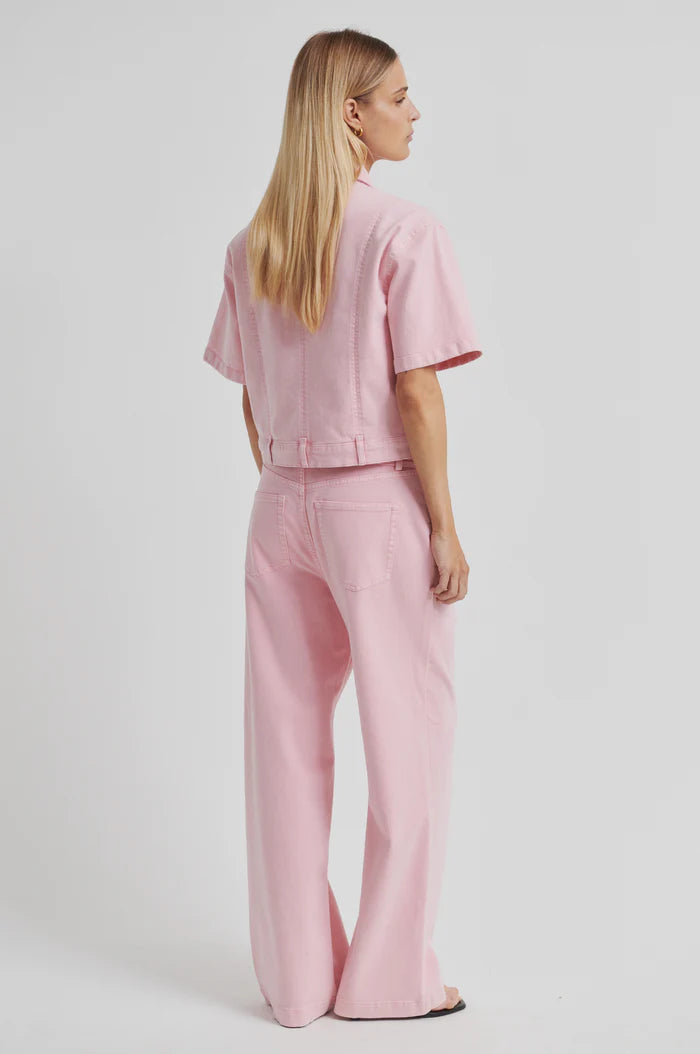 SECOND FEMALE ISELLA DENIM JEANS ROZE - S. LABELS