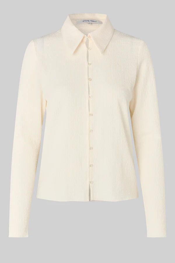 SECOND FEMALE PARIA LS COLLAR TEE TOFU - S. LABELS