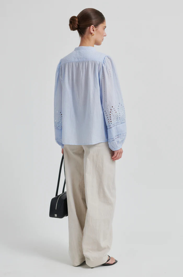 SECOND FEMALE CAMIL BLOUSE BLAUW