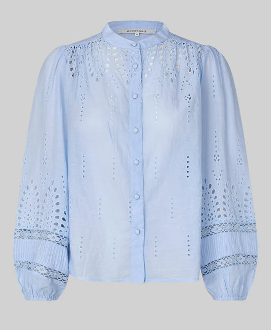 SECOND FEMALE CAMIL BLOUSE BLAUW