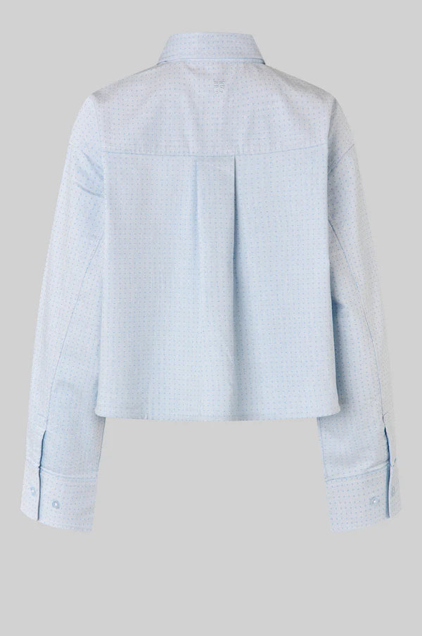 SECOND FEMALE JOZA CROPPED SHIRT L.BLUE