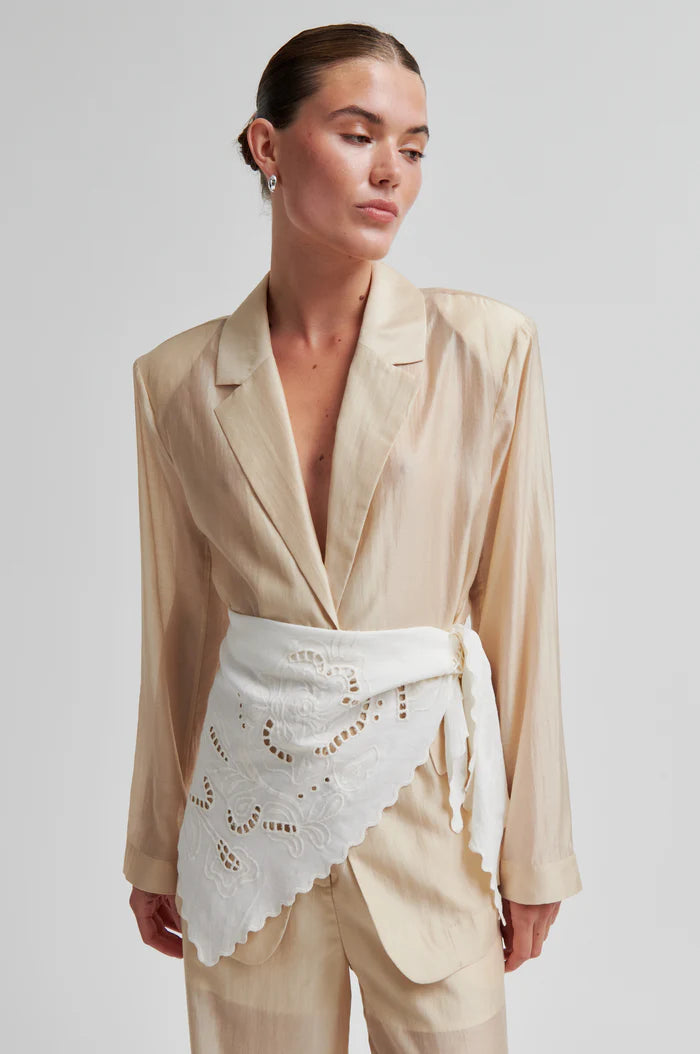 SECOND FEMALE VILEA HIP SCARF BEIGE - S. LABELS
