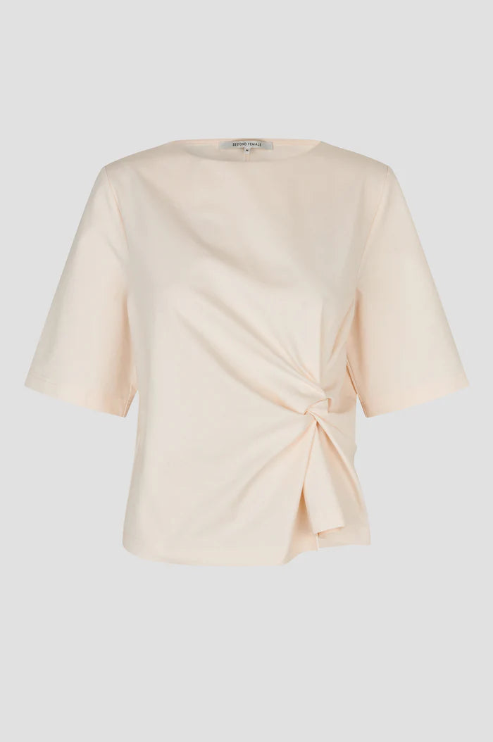 SECOND FEMALE ARKAI DRAPE TEE CREAM