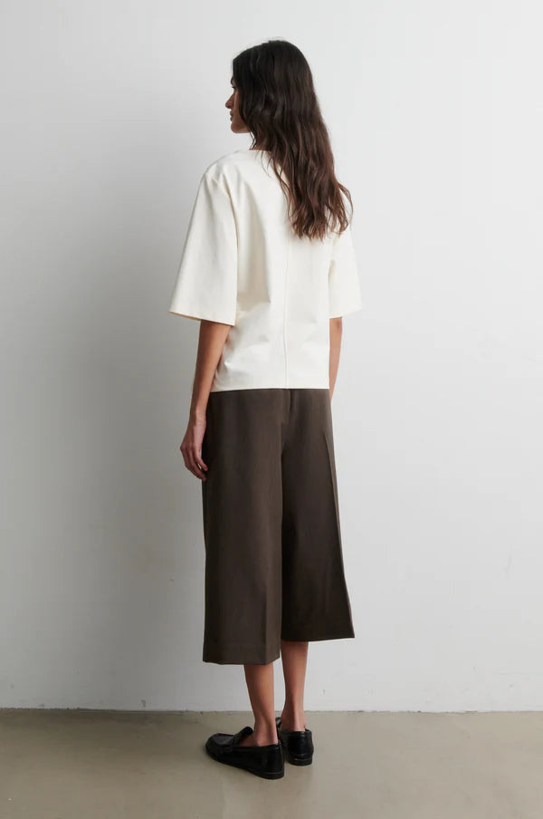 SECOND FEMALE ARKAI DRAPE TEE CREAM