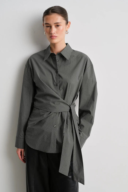 SECOND FEMALE SORIN TIE SHIRT GRIJS