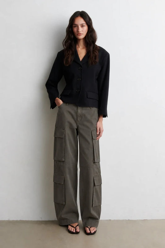 SECOND FEMALE EVARA CARGO PANTS KHAKI