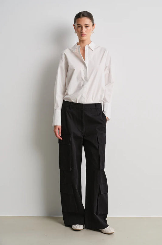 SECOND FEMALE EVARA CARGO PANTS BLACK
