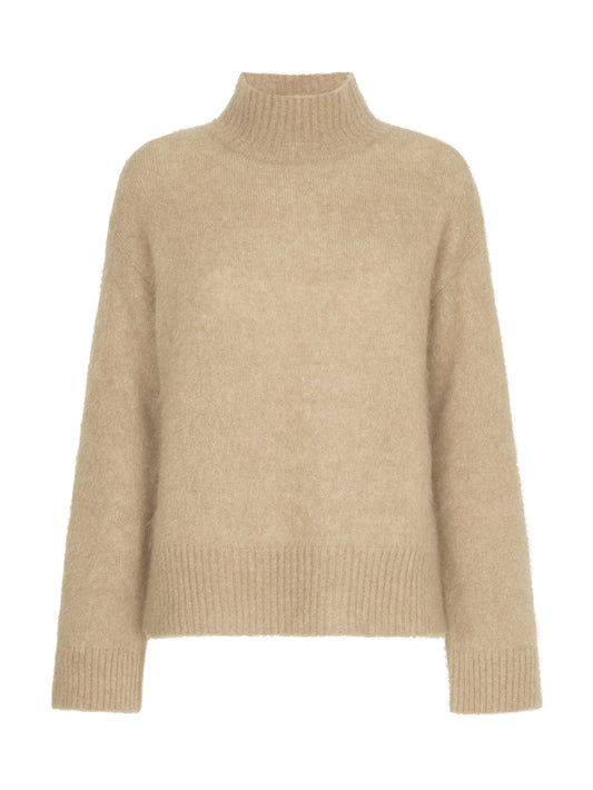 NO MAN'S LAND MOHAIRMIX TURTLENECK DARK BISCUIT