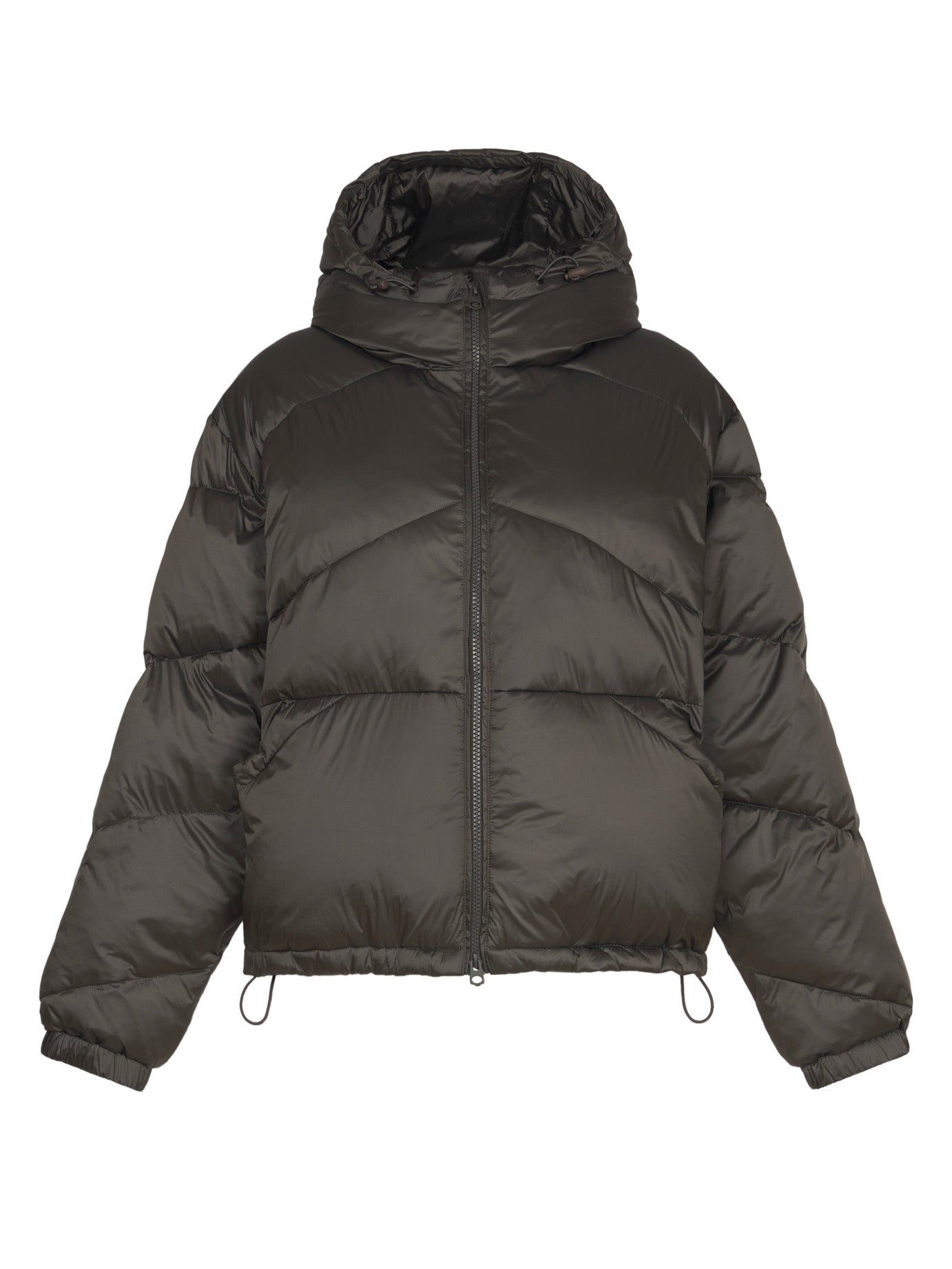 NO MAN'S LAND PUFFER JACKET DARK BROWN