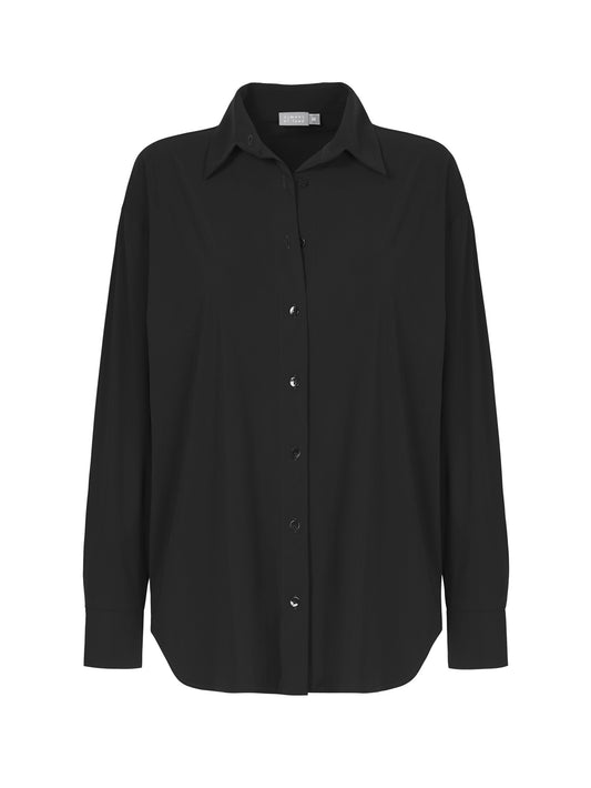 NO MAN'S LAND TRAVELSTOF BLOUSE BLACK