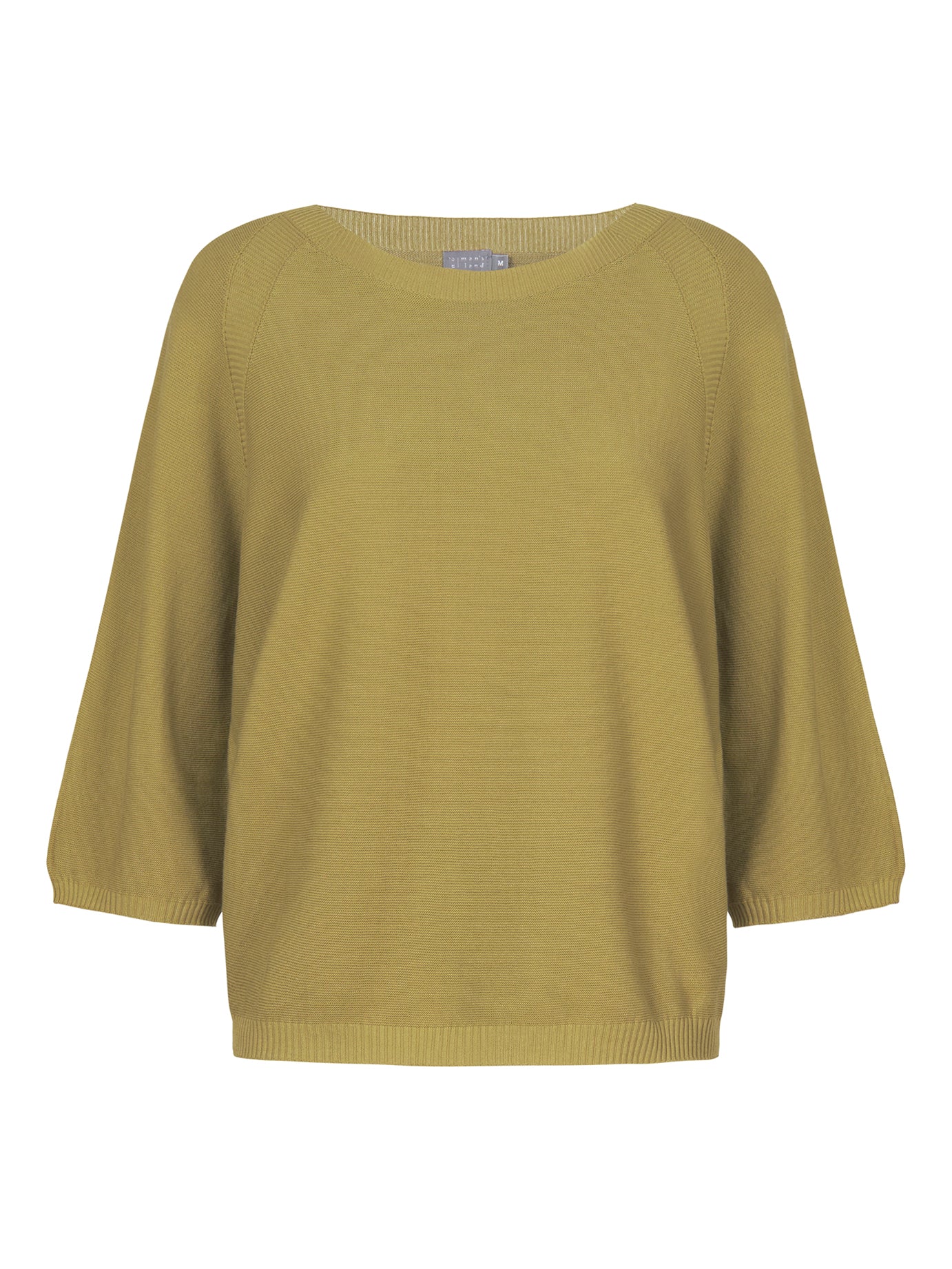 NO MAN'S LAND RONDE HALS TOP OLIVE - S. LABELS