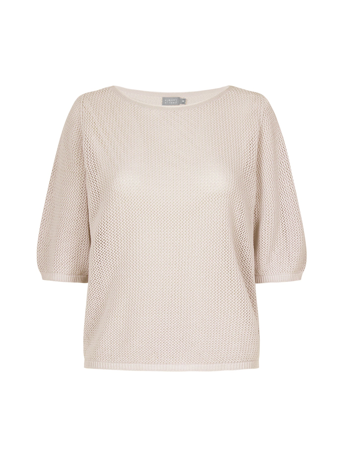 NO MAN'S LAND MESH TOP KM ZAND - S. LABELS