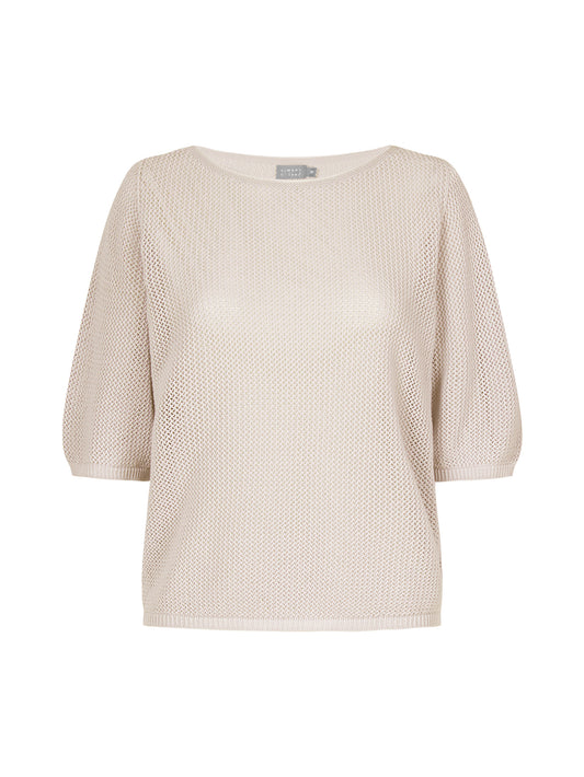 NO MAN'S LAND MESH TOP KM ZAND - S. LABELS