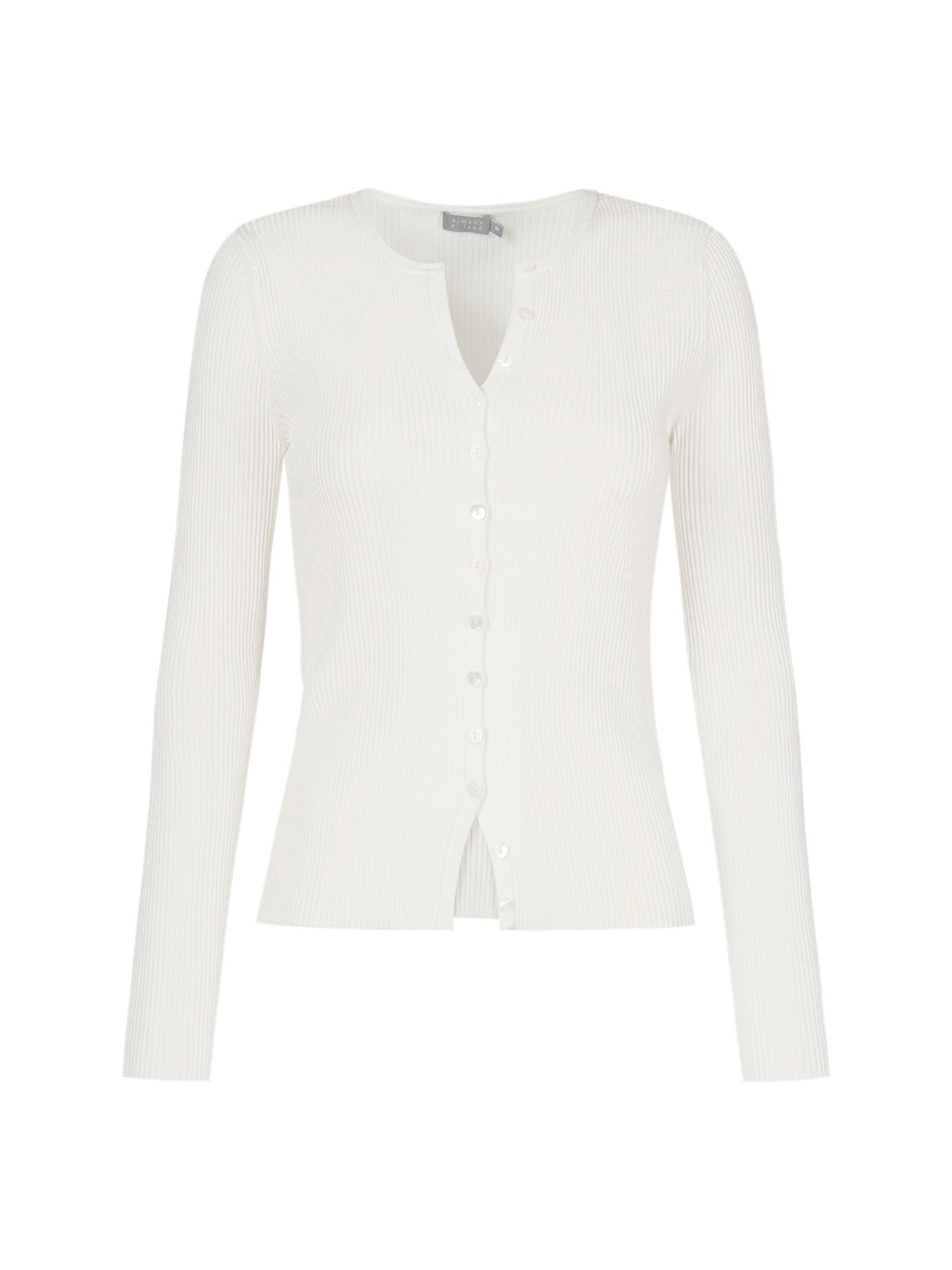 NO MAN'S LAND RIB VESTJE WIT - S. LABELS