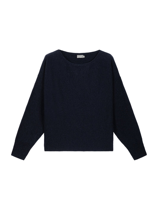 NO MAN'S LAND RONDE HALS TRUI DARK NAVY