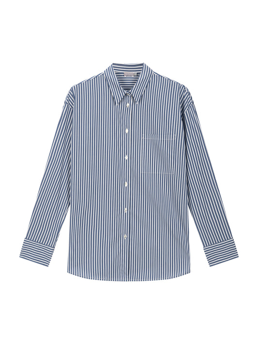 NO MAN'S LAND GESTREEPTE BLOUSE BLAUW