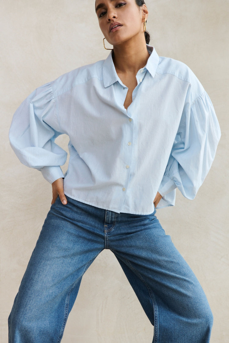 BY BAR SARAH BLOUSE LIGHT BLUE