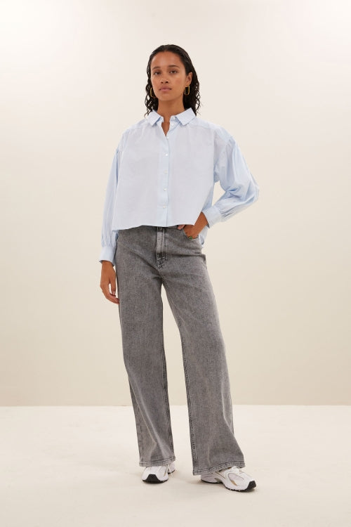 BY BAR SARAH BLOUSE LIGHT BLUE