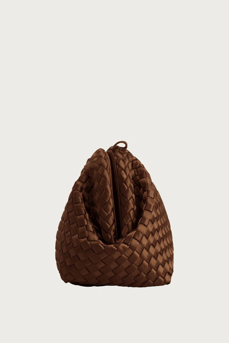 MARREA POUCH AFFOGATO SATIN - S. LABELS