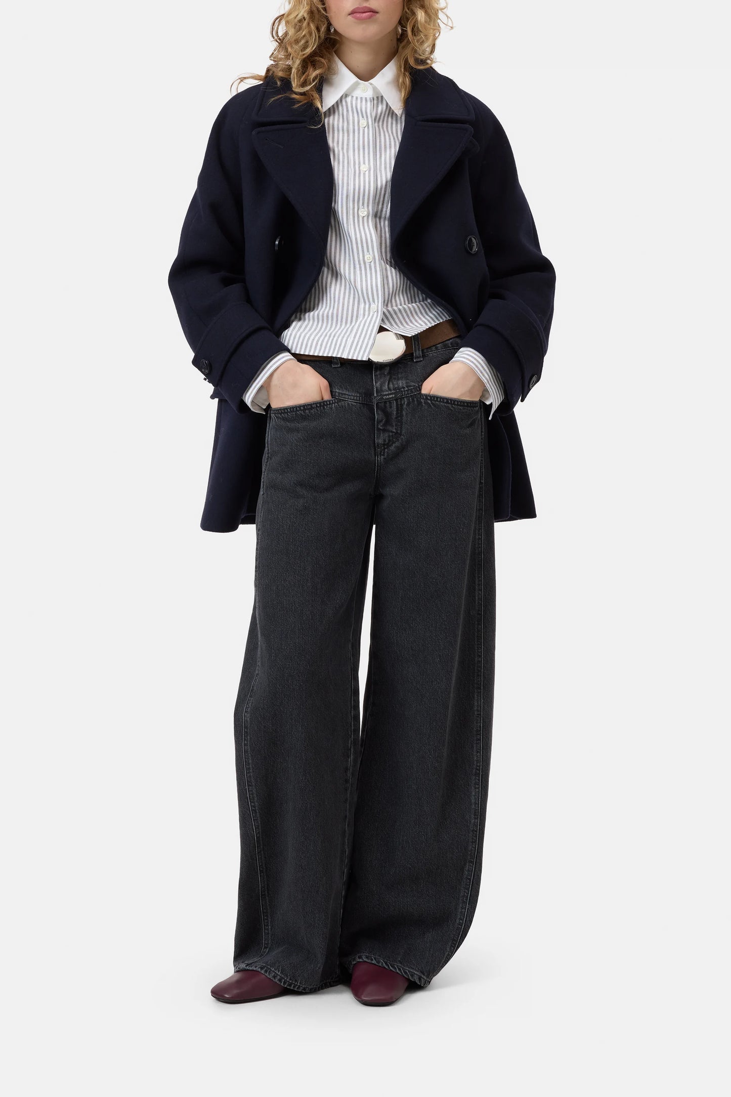 CLOSED TORI-X BARREL JEANS DARK GREY BLACK
