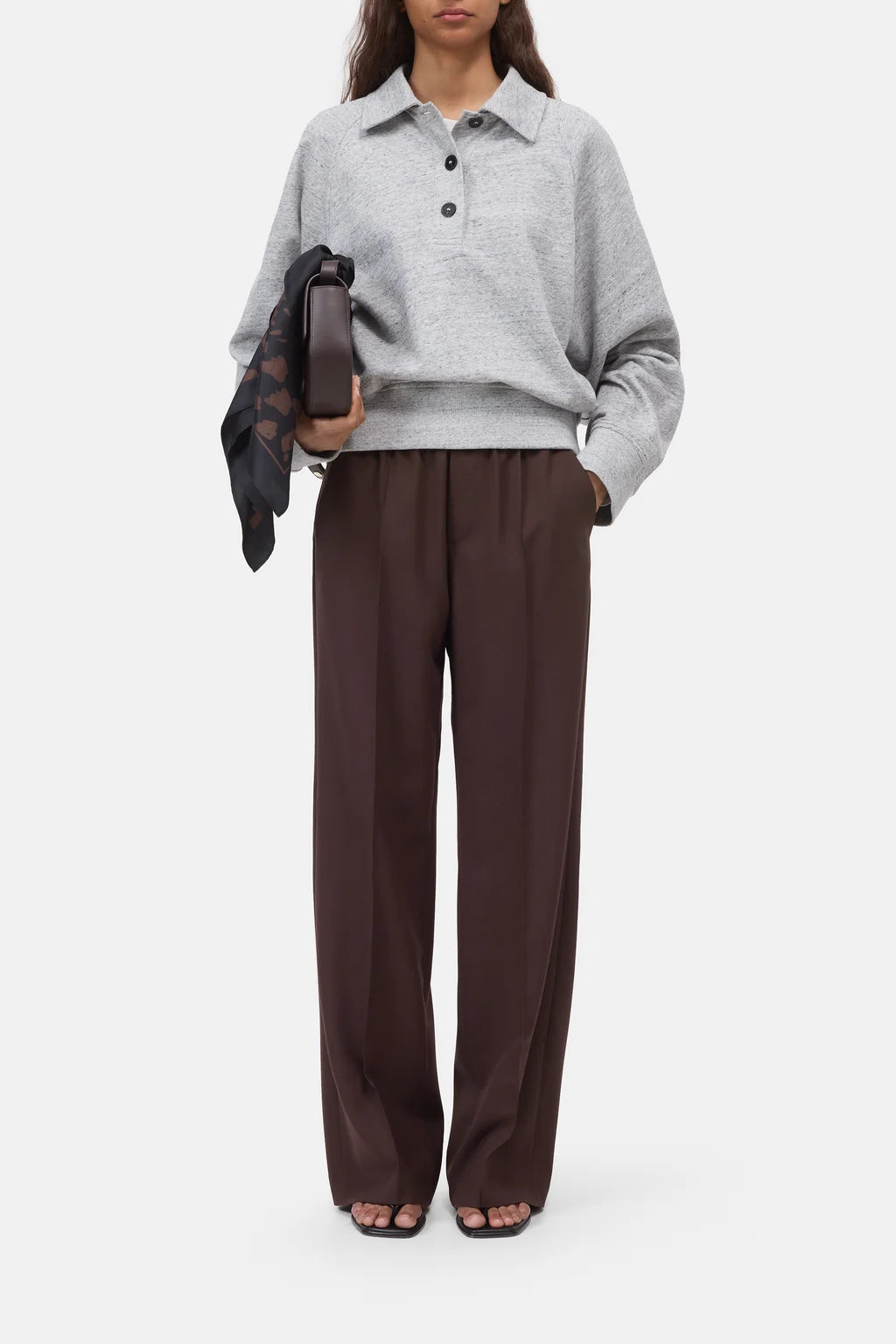 CLOSED WINONA TROUSERS MAHAGONY BROWN