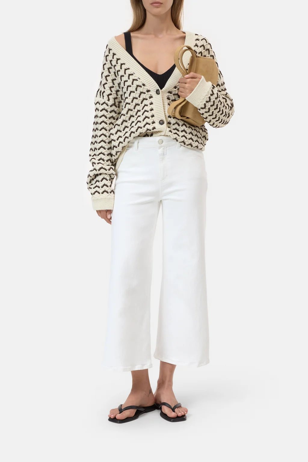CLOSED WERA WIDE CROPPED JEANS WHITE - S. LABELS