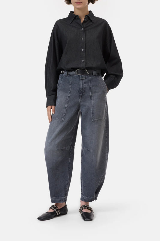 CLOSED RHANNON BARREL FIT DARK GREY