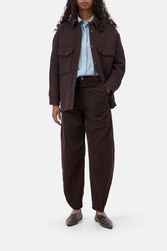CLOSED RHANNON CORDUROY MAHAGONY BROWN - S. LABELS