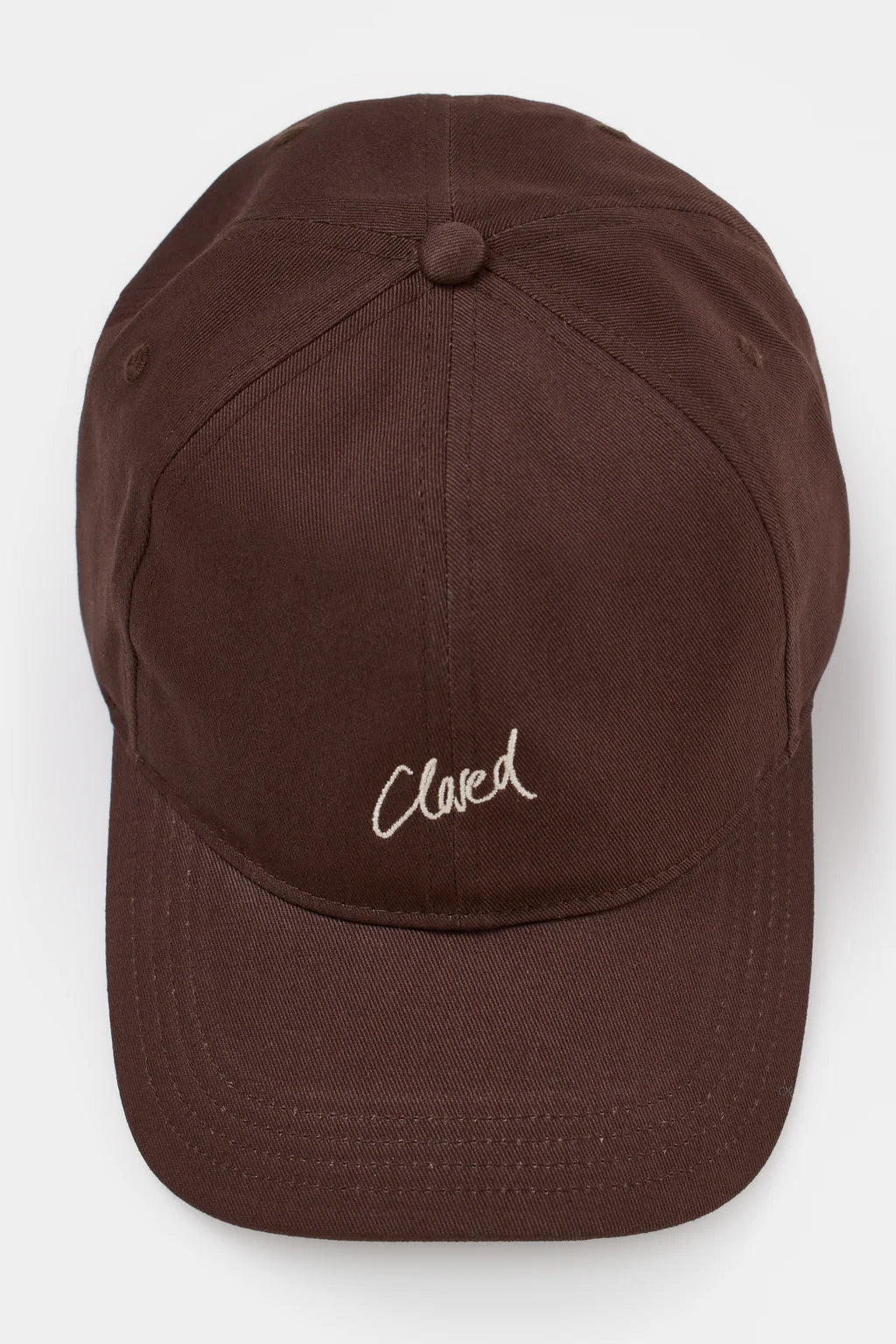 CLOSED LOGO CAP MAHAGONY BROWN