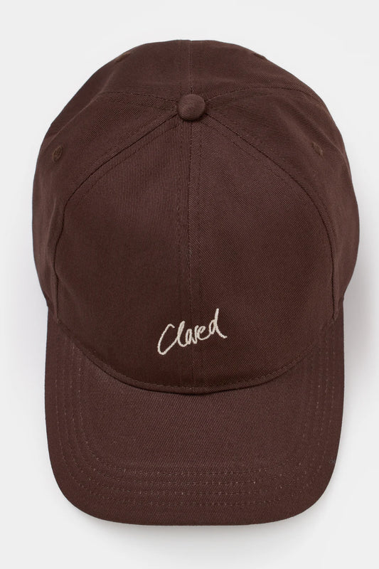 CLOSED LOGO CAP MAHAGONY BROWN