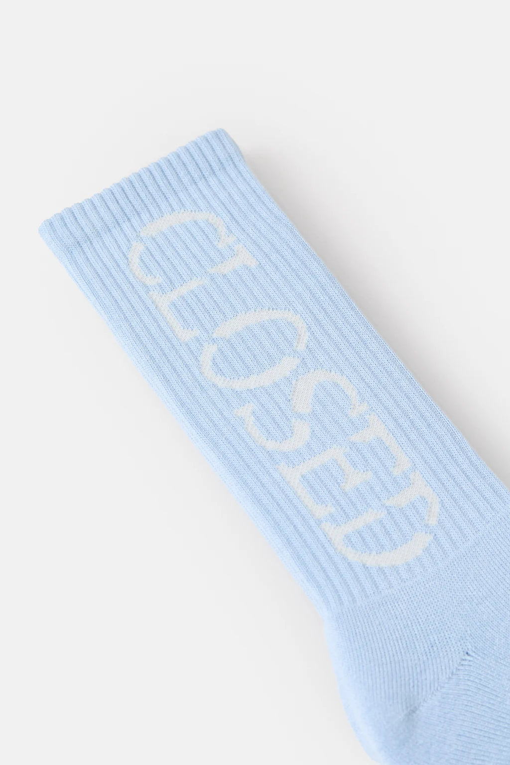 CLOSED LOGO SOKKEN BLUE