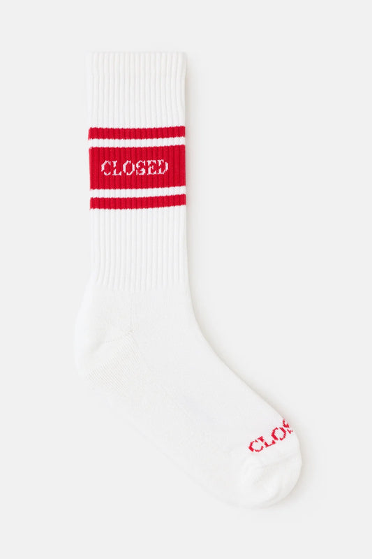 CLOSED LOGO SOCKS RED