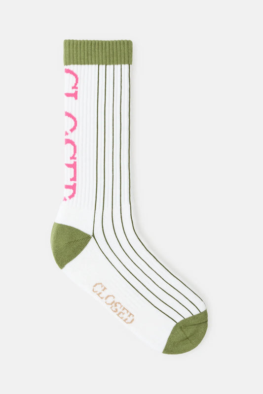 CLOSED LOGO SOKKEN PISTACHIO