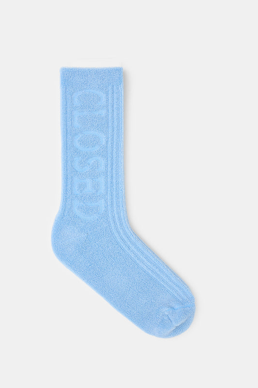 CLOSED TERRY SOKKEN BLAUW