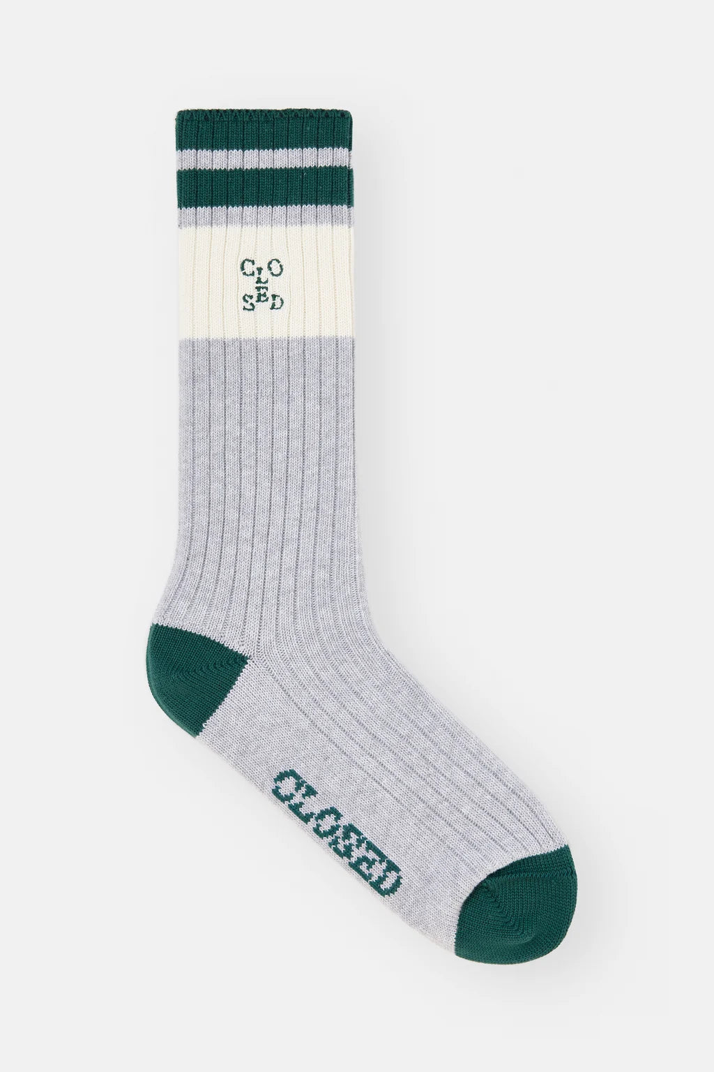 CLOSED RIBBED SOCKS GREEN