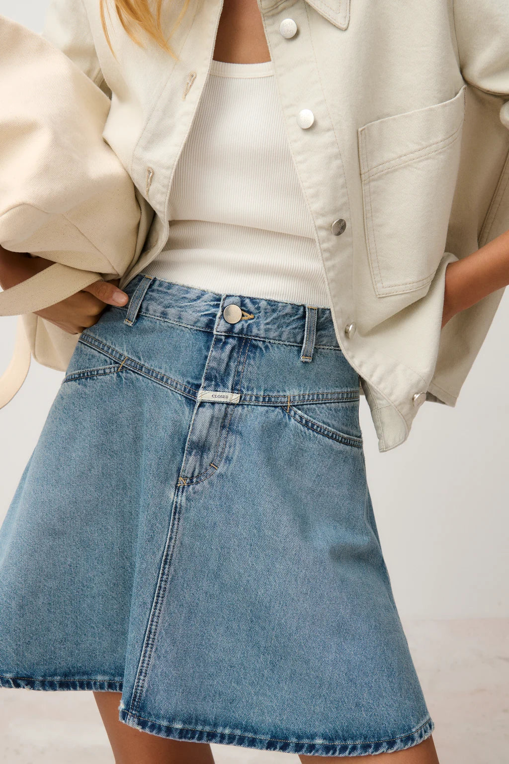 CLOSED MINI JEANS ROK MBL