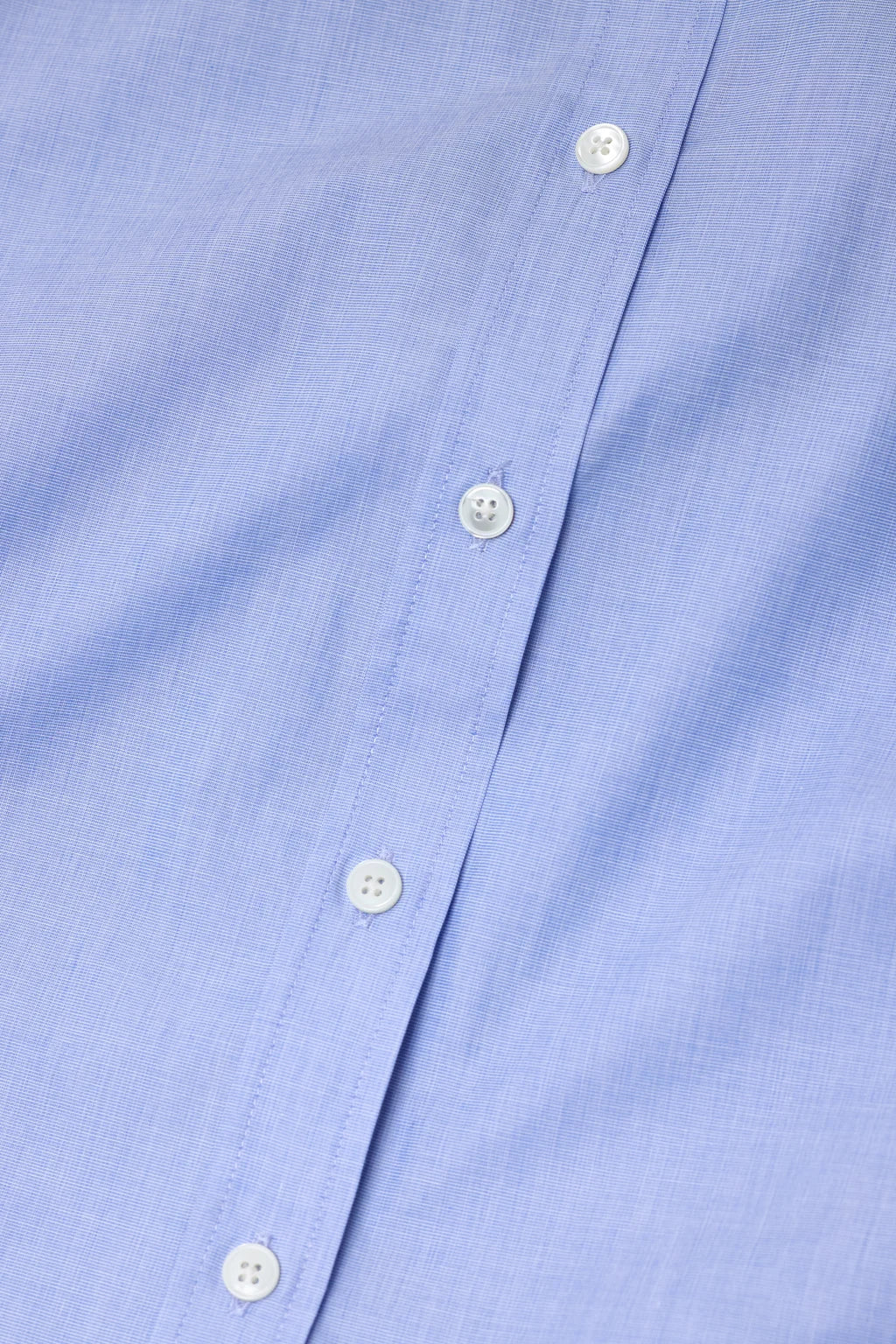CLOSED WAISTED COTTON BLOUSE BLUE