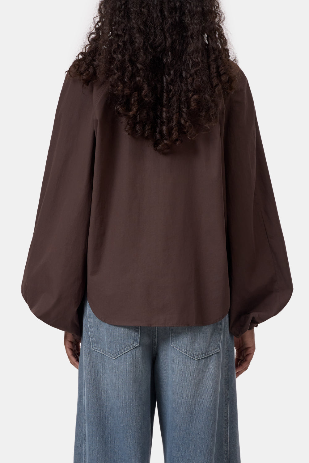 CLOSED RAGLAN BLOUSE ORGANIC COTTON POPPLIN