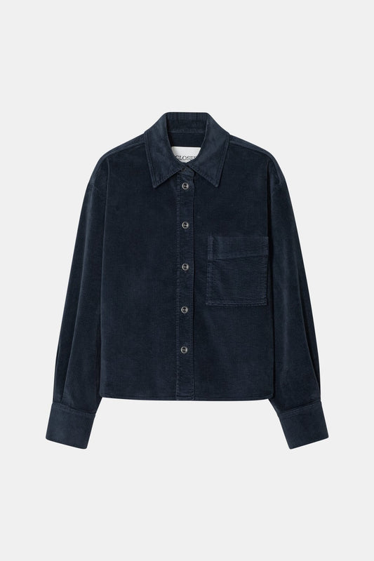 CLOSED CORUROY SHIRT STORM BLUE