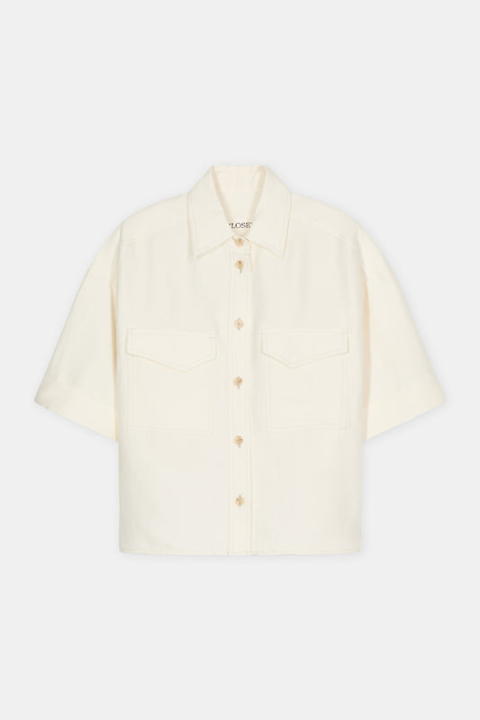 CLOSED UTILITY SHIRT IVORY - S. LABELS