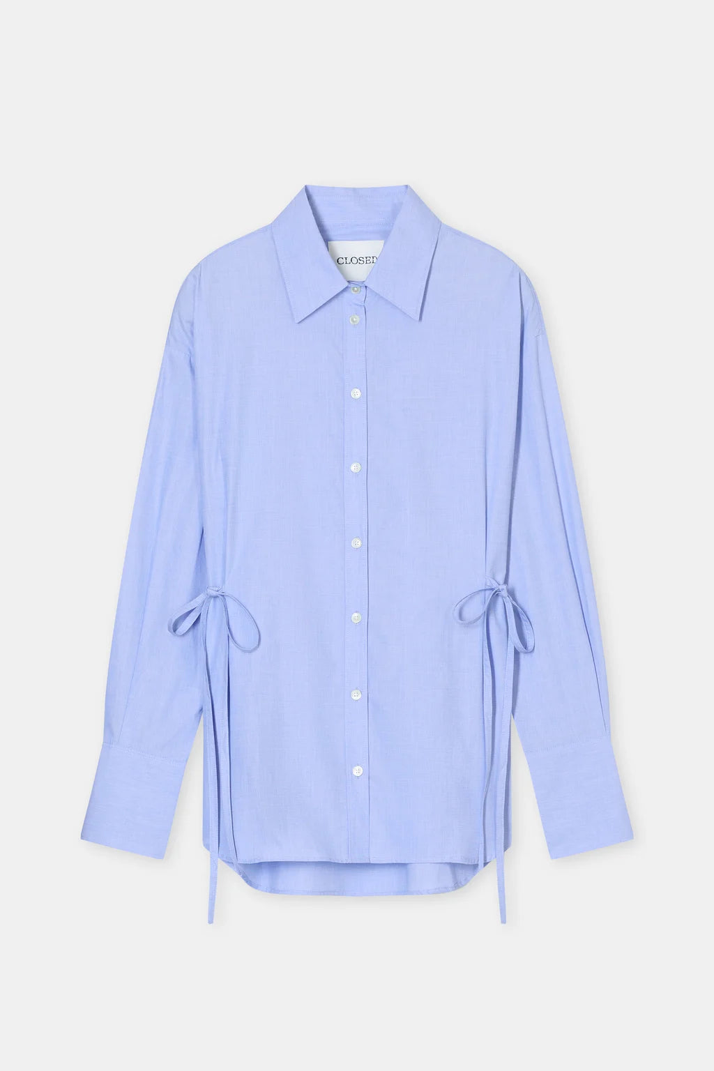 CLOSED BLOUSE VETERSLUITING BLAUW - S. LABELS