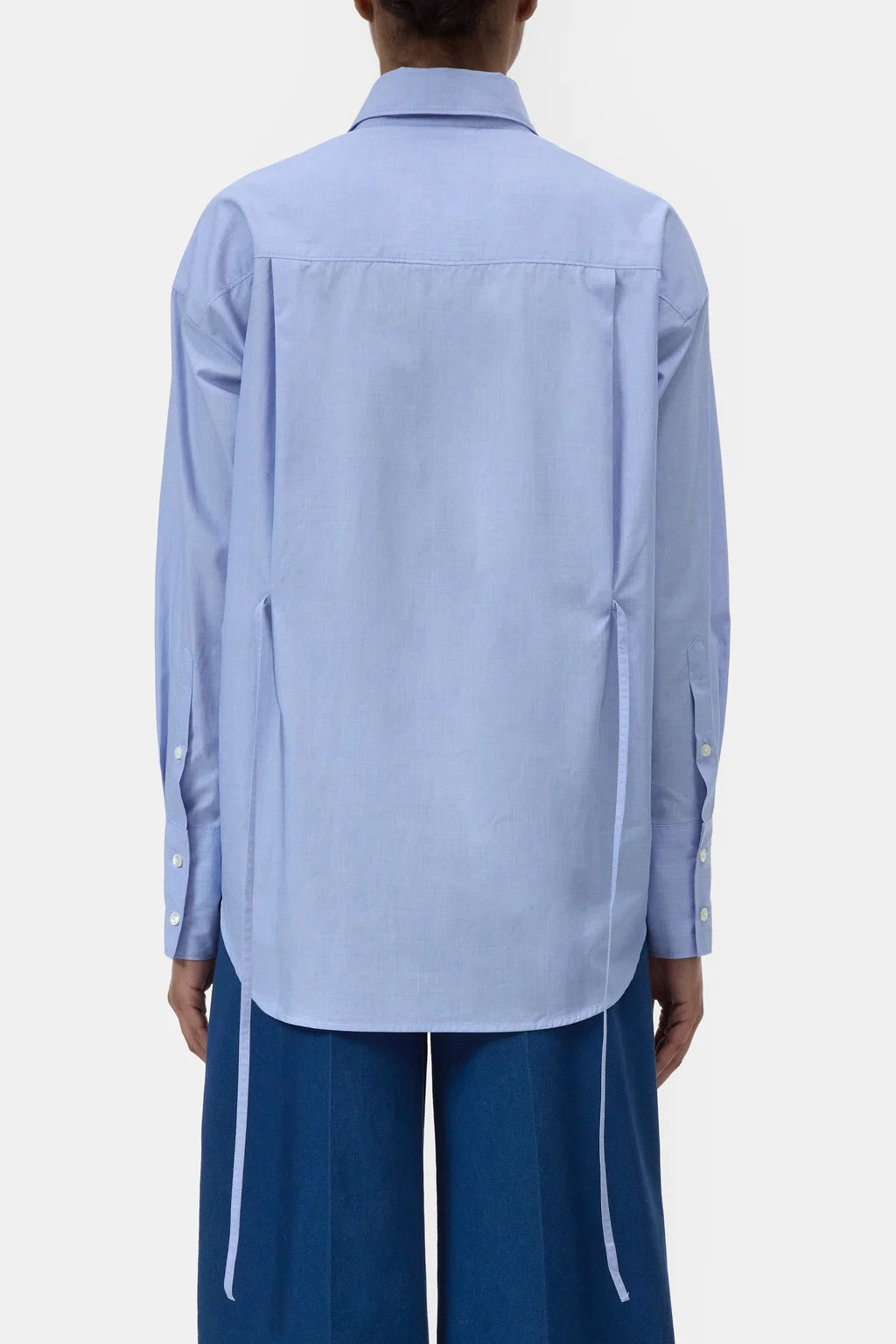 CLOSED BLOUSE VETERSLUITING BLAUW - S. LABELS