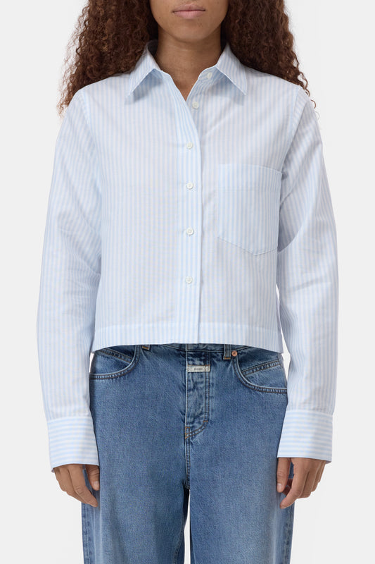 CLOSED CROPPED CLASSIC SHIRT STRIPED